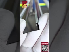 10 mm Smart Flat Edge Tile Trim Crème métal pour les coins extérieurs