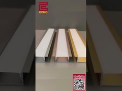 Profil LED en aluminium flexible en forme de U Profil LED en bande noire pour la décoration du logement