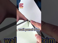 Décoration de la bordure des carreaux de mur blanc Décoration de la bordure des carreaux de métal en céramique après la décoration