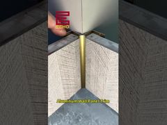 Finition de bordure de panneau mural en aluminium | Finition élégante pour les intérieurs modernes #aluminumtrim