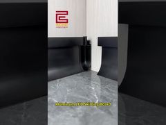 Plinthe LED en aluminium | Garniture de base murale moderne avec éclairage ambiant #aluminumtrim