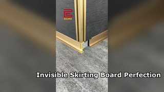 Minimaliste incontournable | Plinthe à encastrer en aluminium, Invisible & Premium