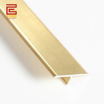 qualité  Aluminium Exterior Flooring T Molding Transition Strip Room Metal Floor Divider Strips usine