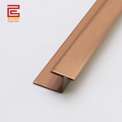 Carreaux en céramique métallique pour les carreaux de sol Trim or rose 3m plancher et décor Carreaux bord Trim