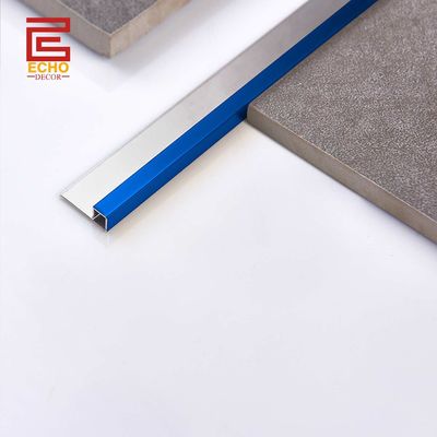 Décoratif bleu en acier inoxydable Bullnose Trim Carreaux de mur en céramique
