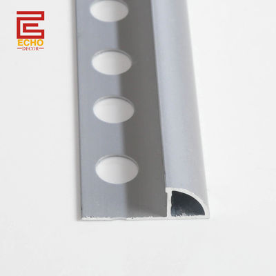 Carreaux de carreaux en argent mat, carreaux de carreaux ronds, carreaux en aluminium, carreaux de carreaux de carreaux