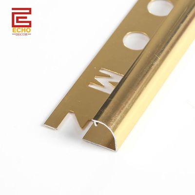 Réglage des bords de l'aluminium doré pour la protection des bords en céramique