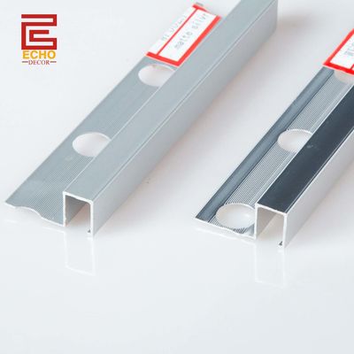 10 mm carré profil de garniture de tuile d'aluminium à l'extérieur du coin
