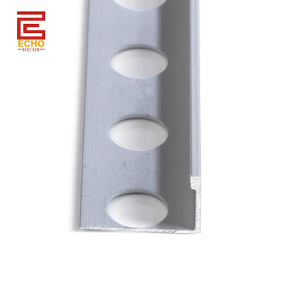 12.5mm Anodisé en argent de la tôle d'aluminium Trim imperméable à l'eau de la douche en métal de la tôle de bord Trim
