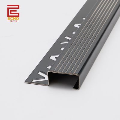 Durable de métal noir de l' échelle de nez Trim 2 pouces de l' extérieur de l' étape bord Trim