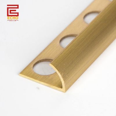 Profil décoratif en laiton ancien en laiton brossé 10 mm