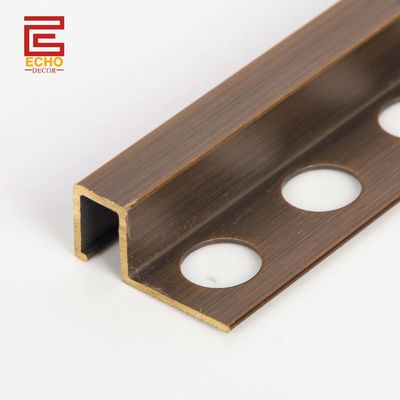 Profil en laiton de salle de bains Durable solide en laiton carré bord de tuiles Trim