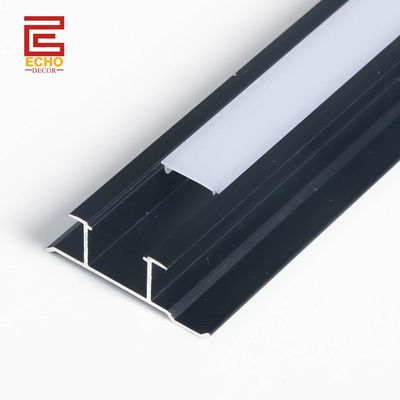 Profil LED en aluminium noir flexible de 3 m pour la décoration du plafond