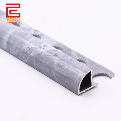 Morden Pierre grise ronde Carreaux d'aluminium Trim Carreaux de mur de moulage