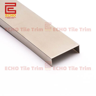 Salle de bains en acier inoxydable argenté Listello bordure bordure carreaux Trim