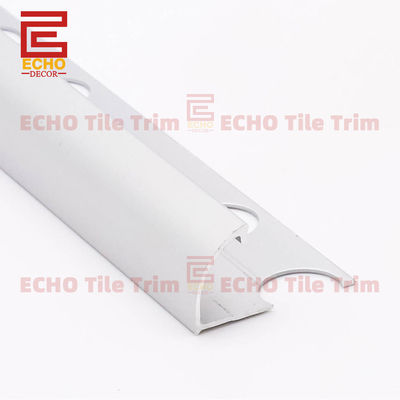 11 mm Bollnose Edge Carreaux d'aluminium découpés Carreaux de mur Profiles d'angle