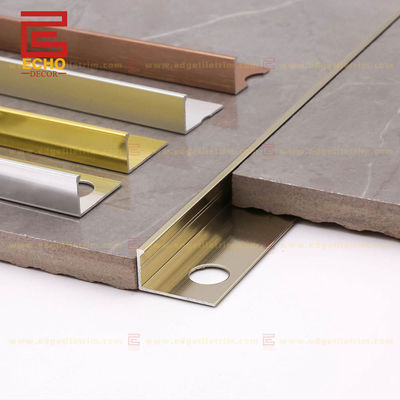 Décoration des carreaux en aluminium brillant pour la protection et la décoration des carreaux