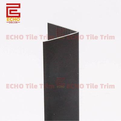 2-3m Longueur imperméable à l'eau en aluminium en forme de V Trim Black Corner Edge Trim pour les carreaux de mur et de sol