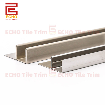 F Forme de carreaux en acier inoxydable 9-12 mm pour panneaux de verre de douche