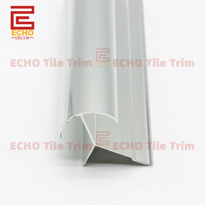 Trime de tuiles en aluminium Trime de transition des carreaux d'angle demi-demi-rond