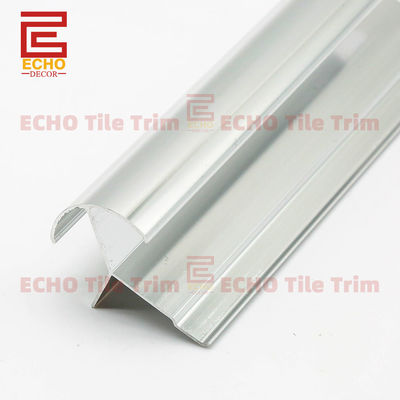 Trime en aluminium anodisé Trime métallique Quadrant Corner Corniter Trim Profil
