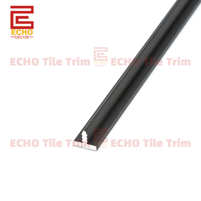 Trime de tuile en aluminium noir