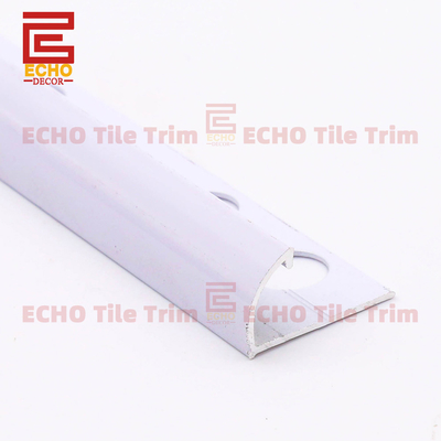 Blanc Braveur de transition de tuiles de carreaux d'aluminium en métal blanc pour carreaux